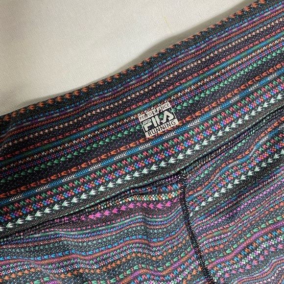 Fila leggings multi color sport full length size small - Picture 5 of 6